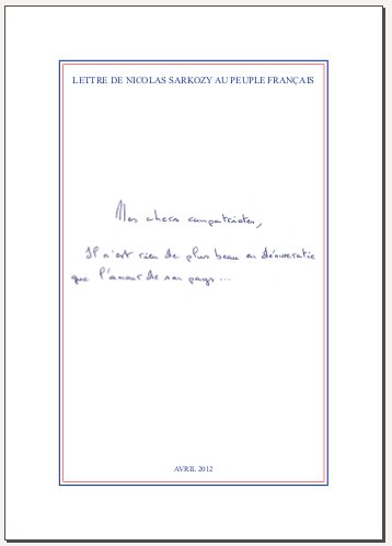 Sarkozy, un programme et puis s'en va ?