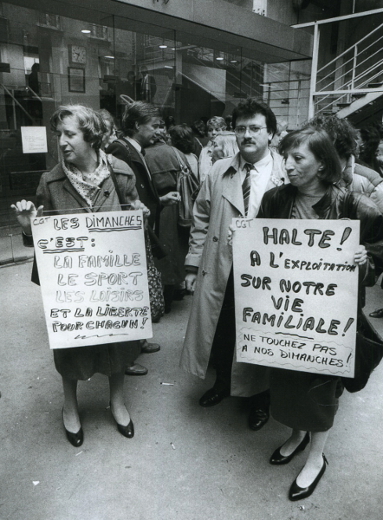 Travail du dimanche : le bricolage des patrons y'a 30 ans...